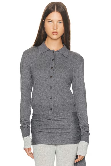 Kerstin Knit Cardigan Medium Heather Grey