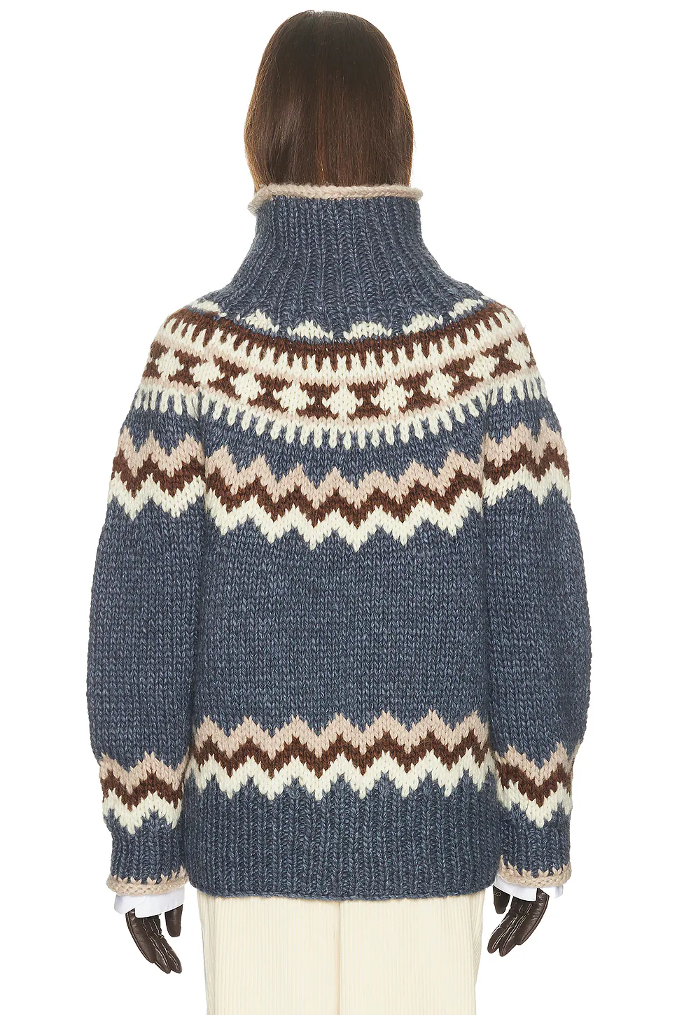 Asta Fairisle Sweater Denim Multi