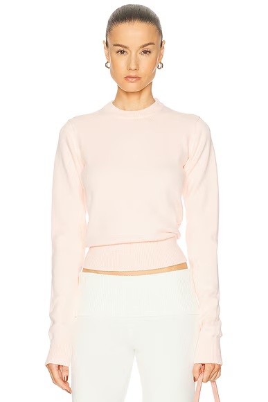 Wool Cashmere Crewneck Sweater Primrose