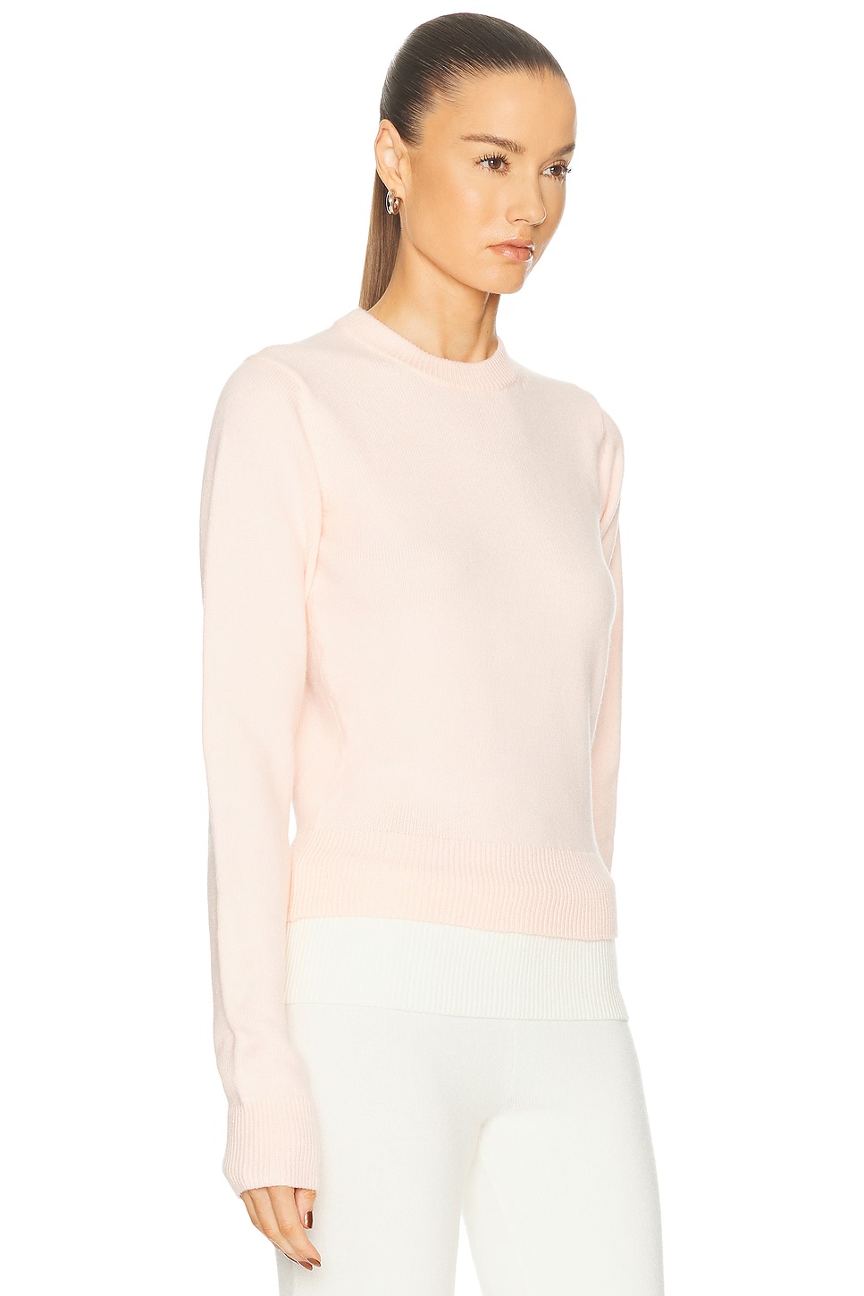 Wool Cashmere Crewneck Sweater Primrose