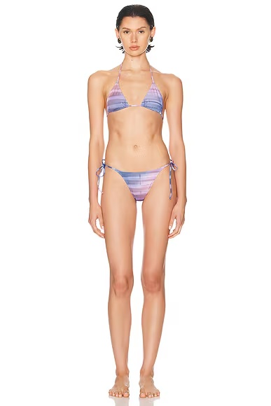 Air Bikini Set Light Blue, Blue, & Peach