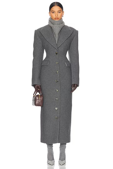Italian Wool Blend Topcoat Charcoal