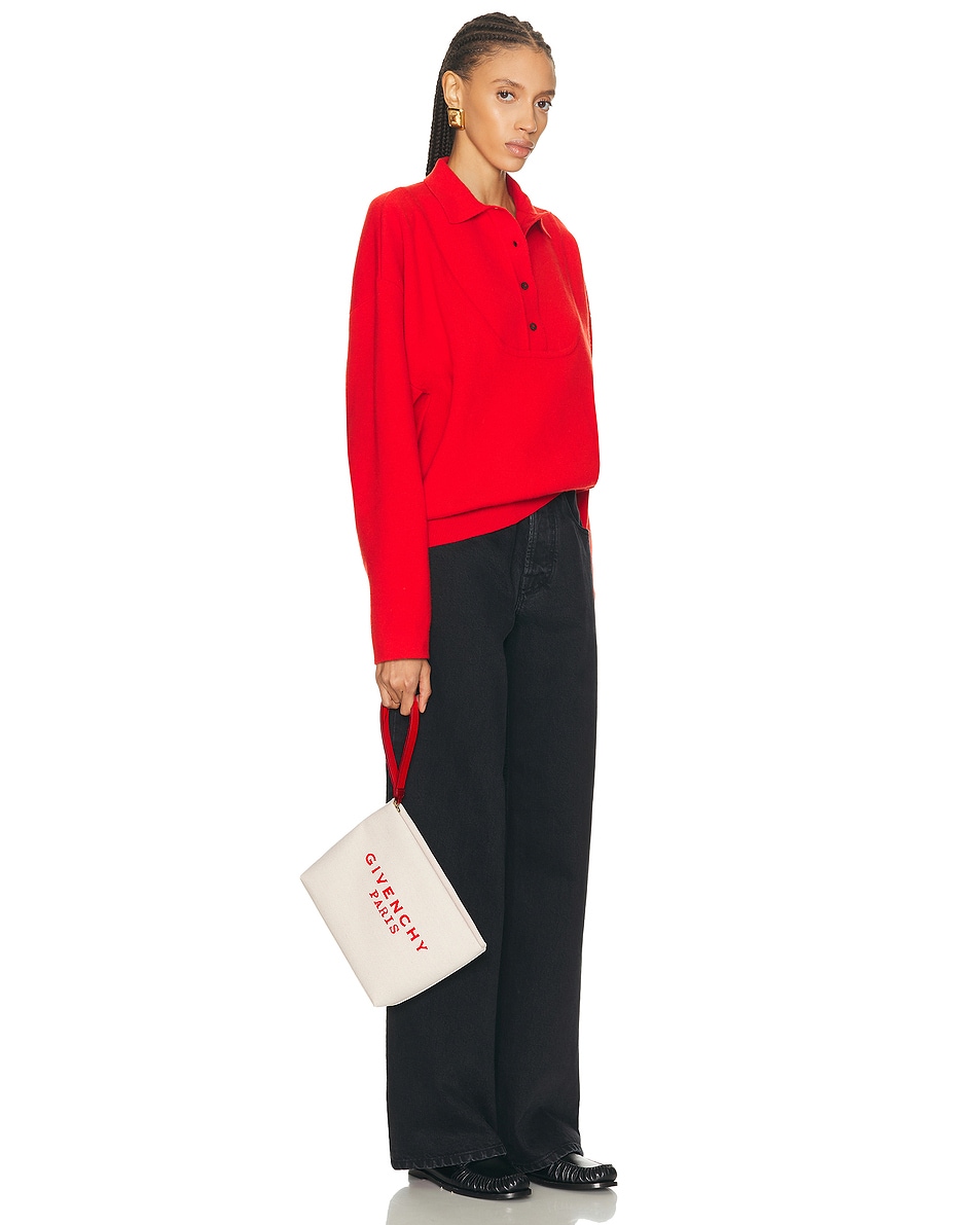 Logo Pouch Beige & Red
