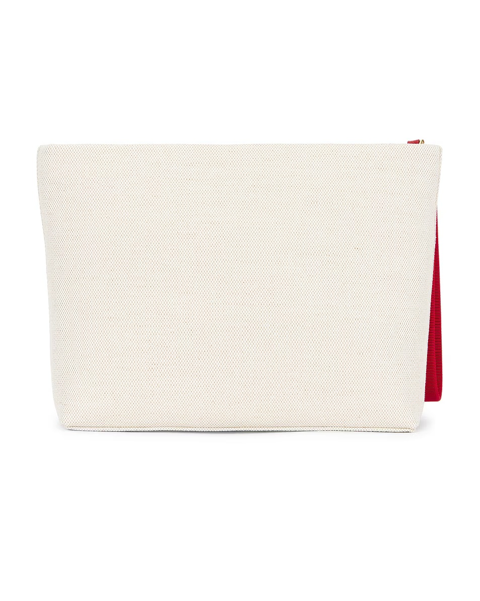 Logo Pouch Beige & Red