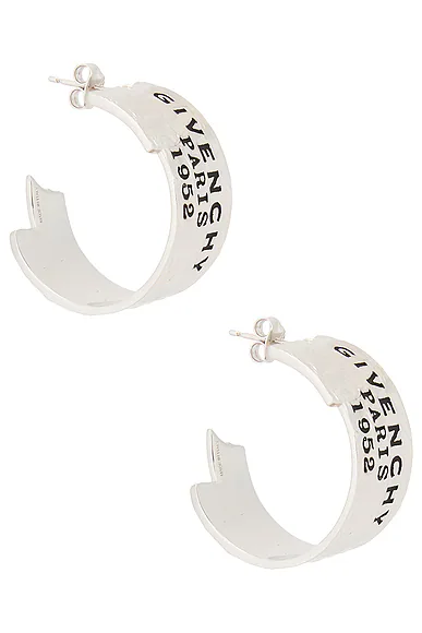 Hoop Earrings Antic Silvery