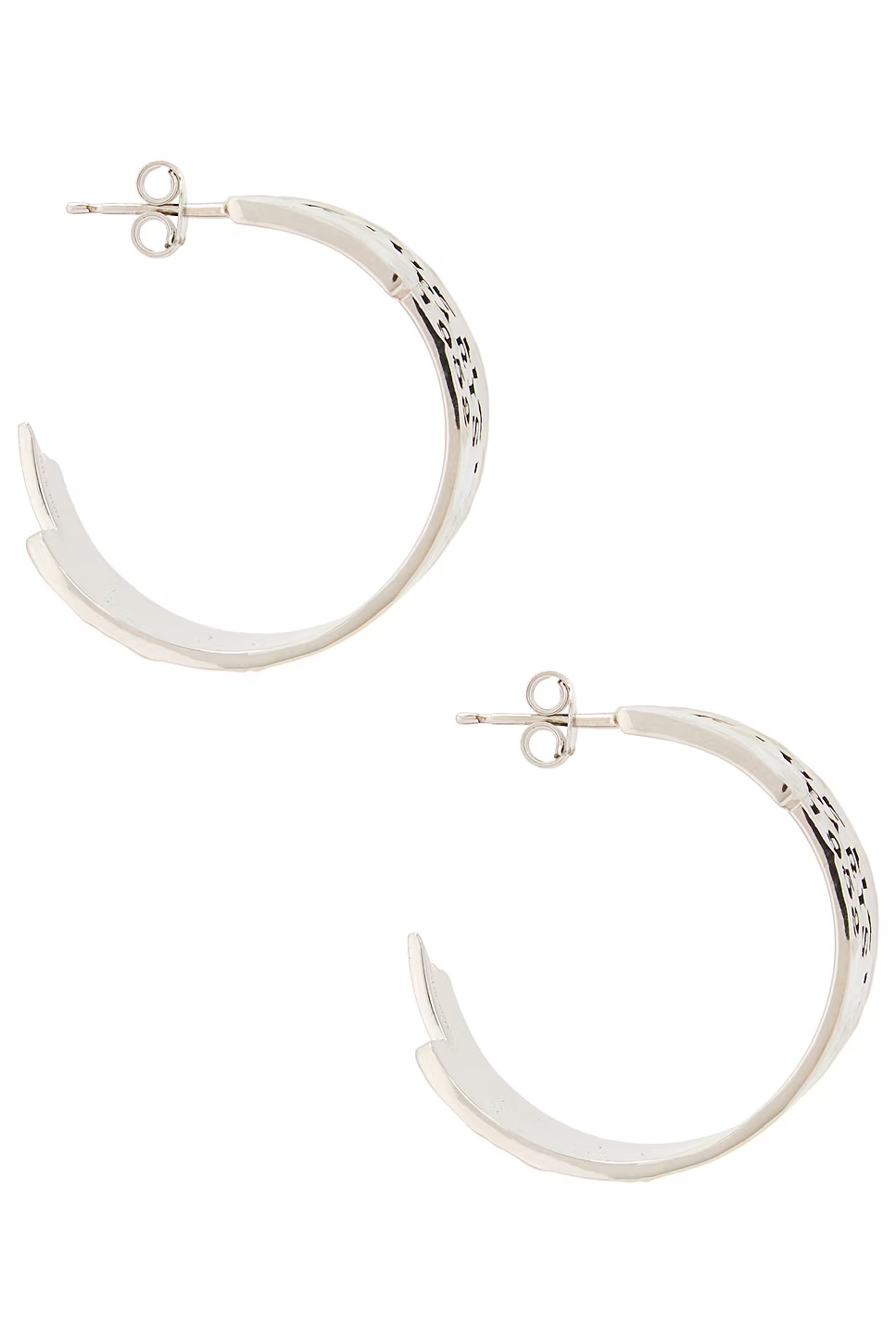 Hoop Earrings Antic Silvery
