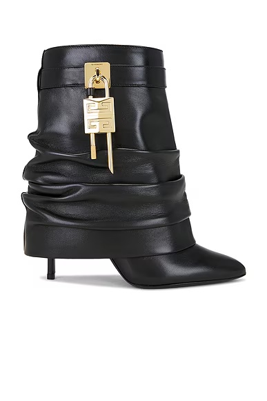 Shark Lock Ankle Boot Black