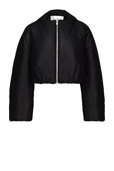ALAΪA Bomber Plie Jacket Noir Alaia