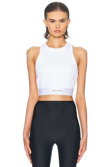 Cropped Tank Top White