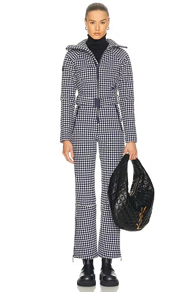 Chatel Ski Suit Indigo Gingham