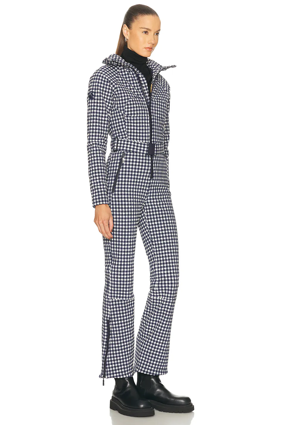 Chatel Ski Suit Indigo Gingham
