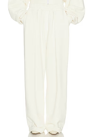 The Full Sweatpants in Fleece White