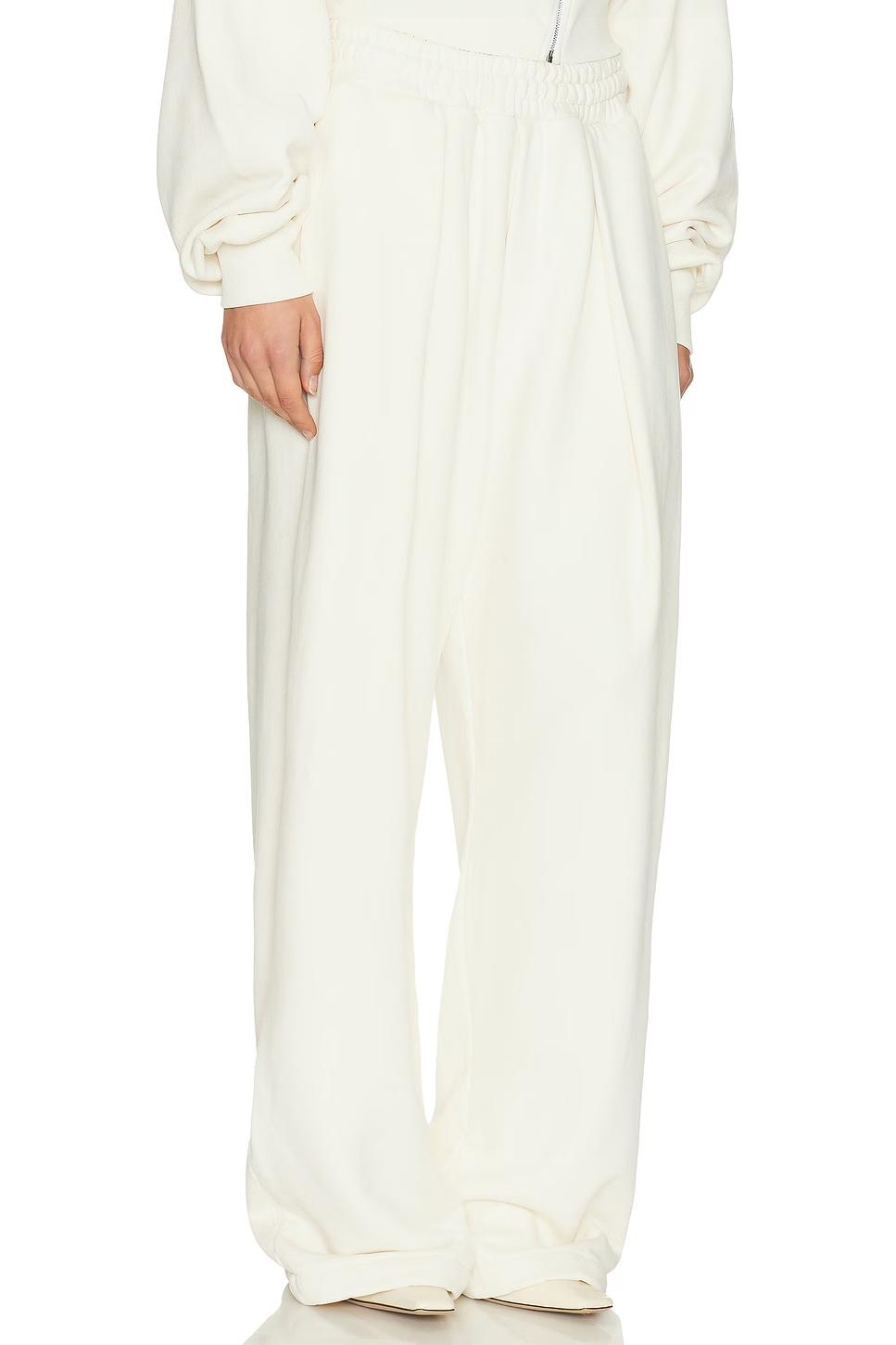 The Full Sweatpants in Fleece White