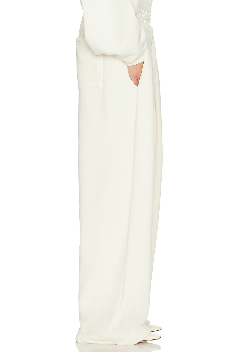 The Full Sweatpants in Fleece White