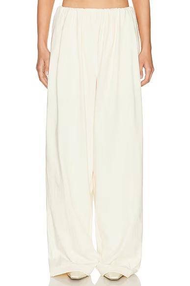 The Puff Pant in Ultra Premium Jersey Ivory