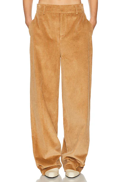 The Baggy Trouser in Corduroy Caramel