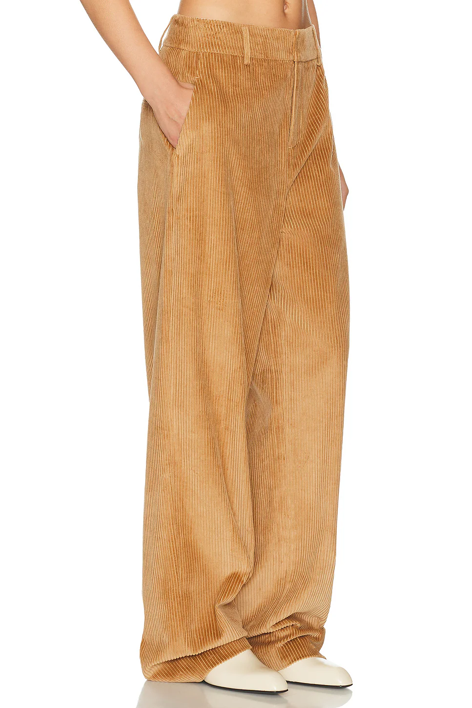 The Baggy Trouser in Corduroy Caramel