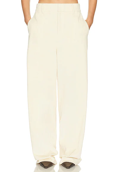 The Baggy Trouser in Corduroy Cream