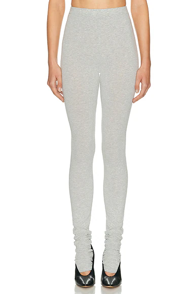 The Extra Long Jersey Legging Heather Grey