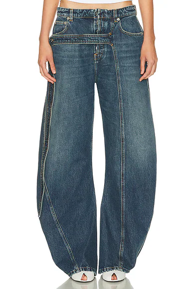 Barrel Leg Vintage Blue