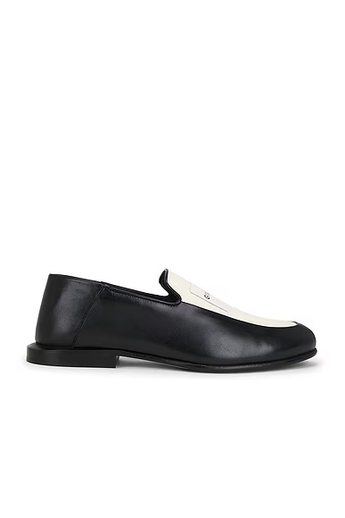 Label Loafer Black & Natural
