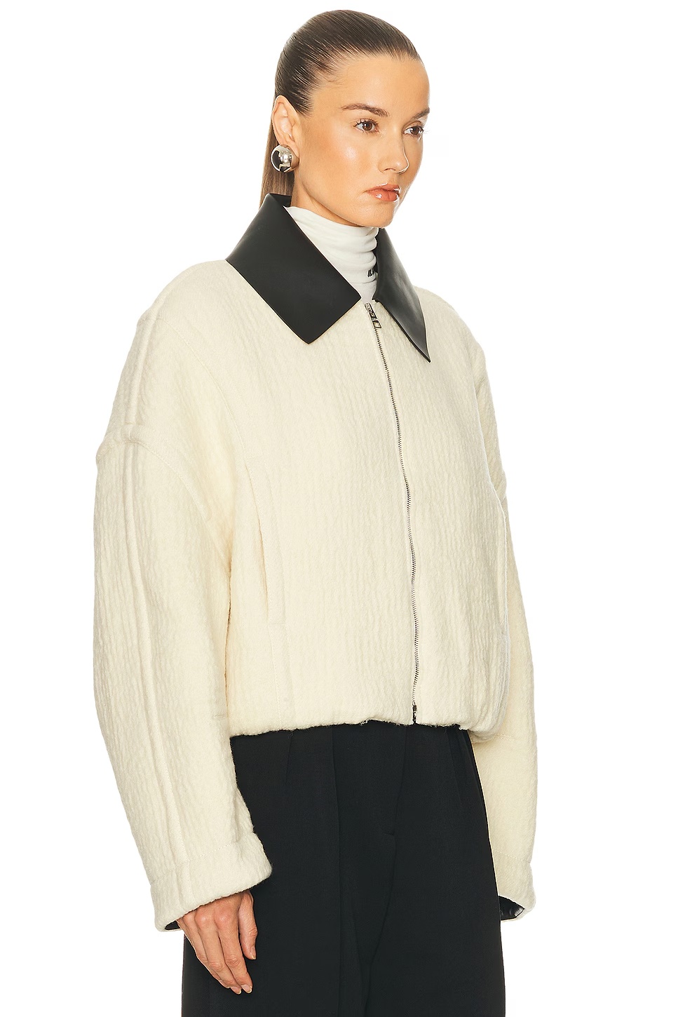Bomber Jacket Ecru & Black
