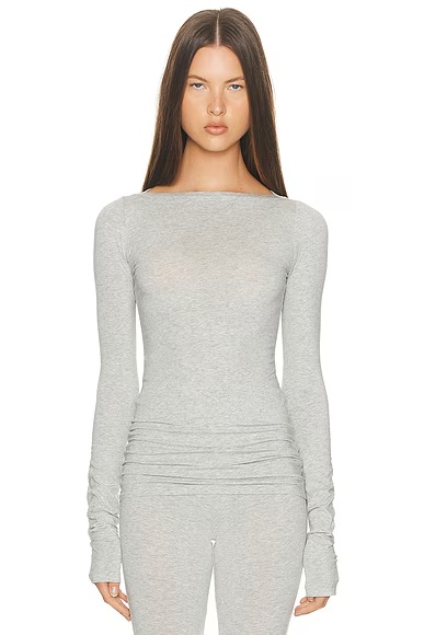 The Extra Slim Jersey Shirt Heather Grey