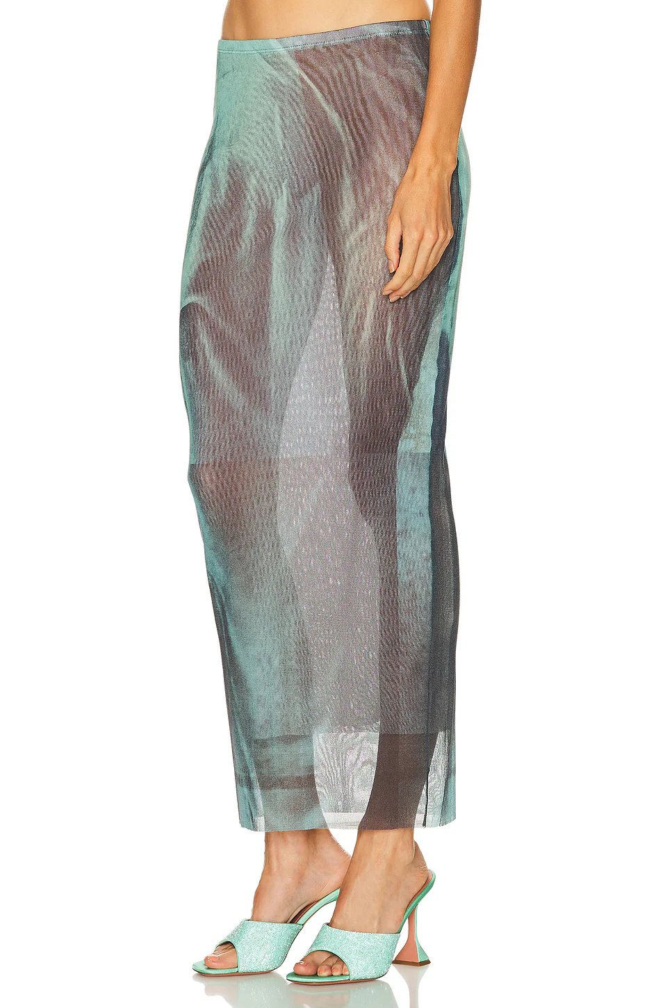 Water Long Skirt Indigo & Vintage Blue