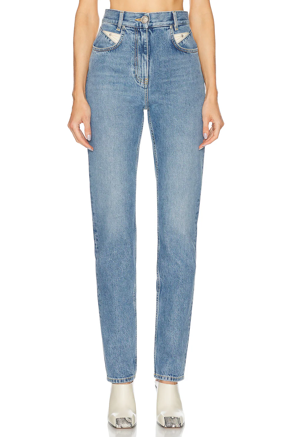 Slim Leg Jeans Denim Blue