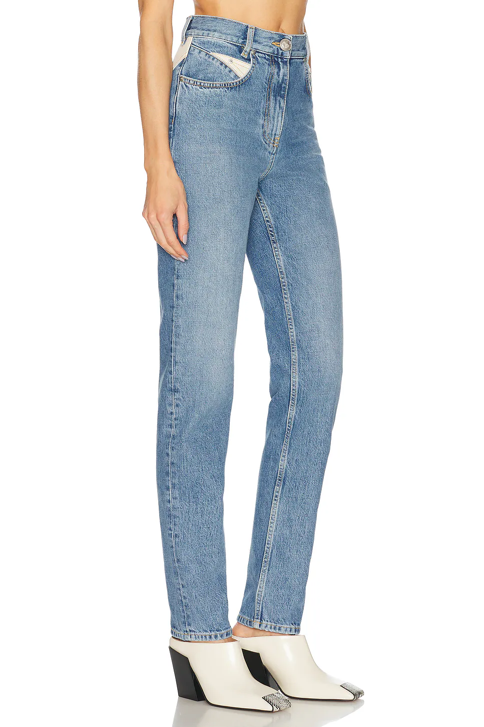 Slim Leg Jeans Denim Blue