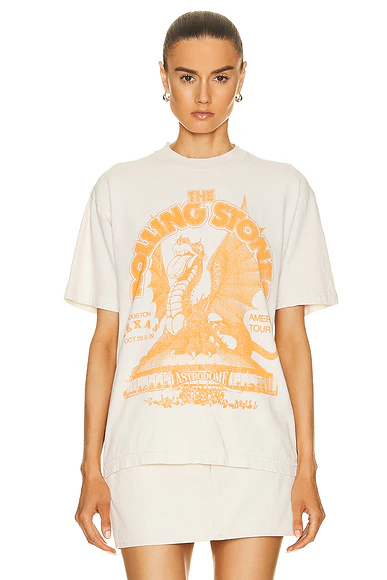 The Rolling Stones Tour T-Shirt Washed White