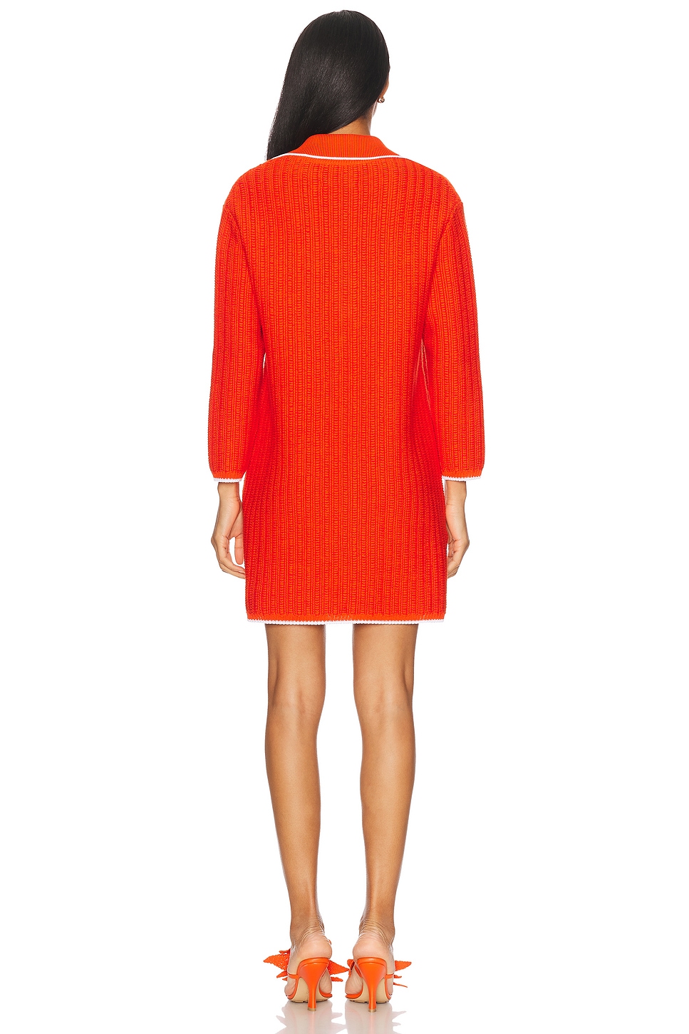 4g Polo Mini Dress Orange