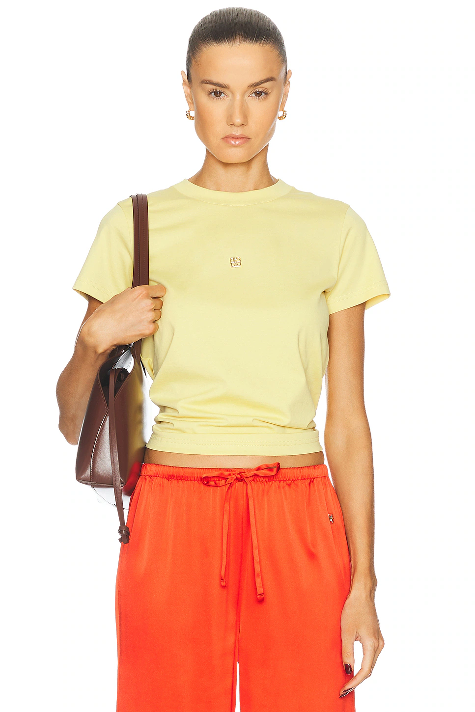Back Bow T-shirt Pale Yellow