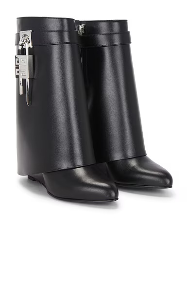Shark Lock Pant Ankle Boot Black