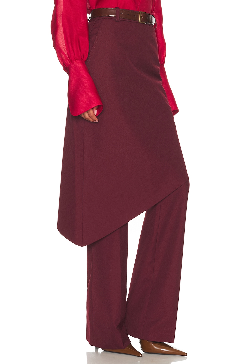 Trouser With Attached Skirt Zinfandel