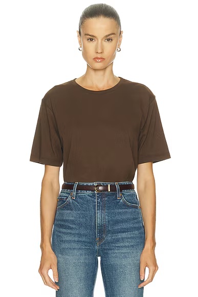 Mae Short Sleeve Tee Shirt Bark