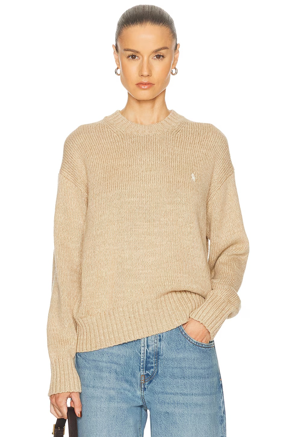 Crewneck Sweater Tan Heather