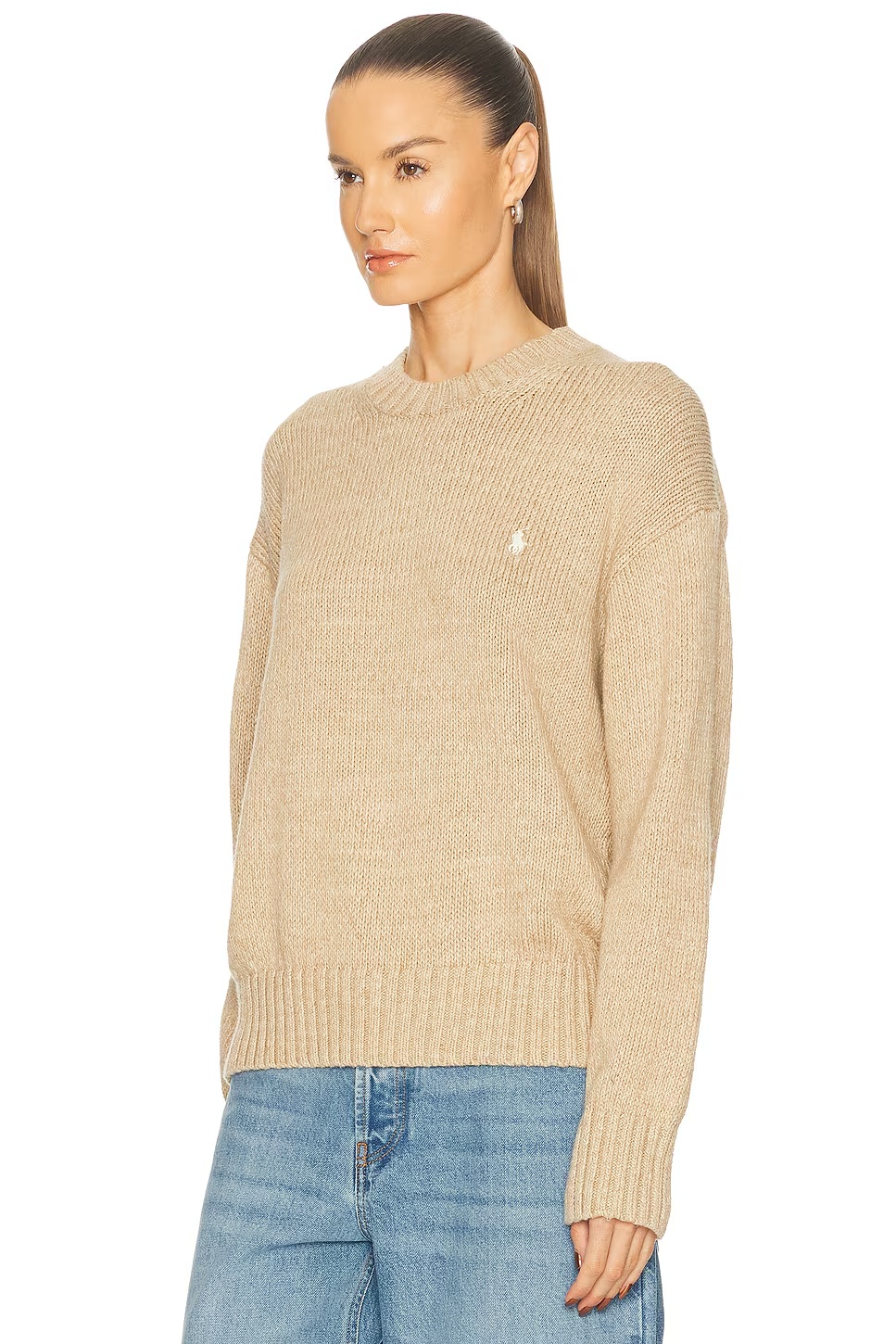 Crewneck Sweater Tan Heather