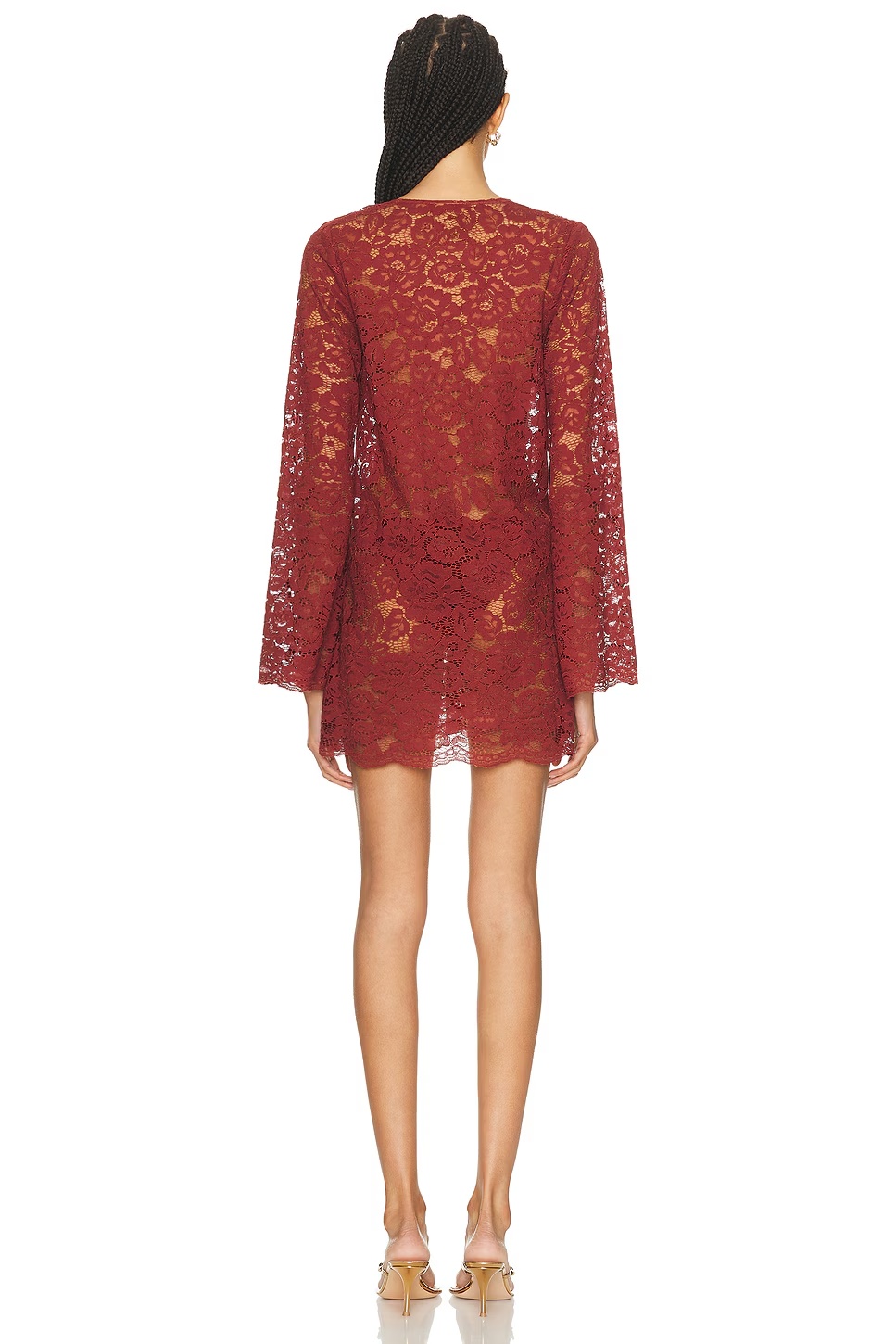 Rebecca Mini Dress Burgundy