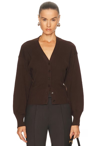 by Marianna Monnie Knit Cardigan Chocolate Brown