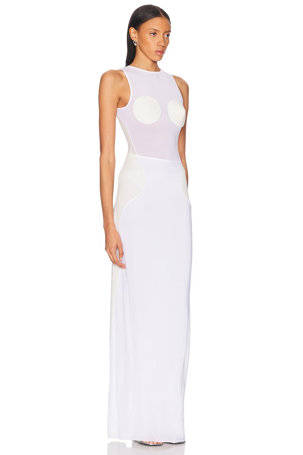 Long Dress Optic White & Ecru