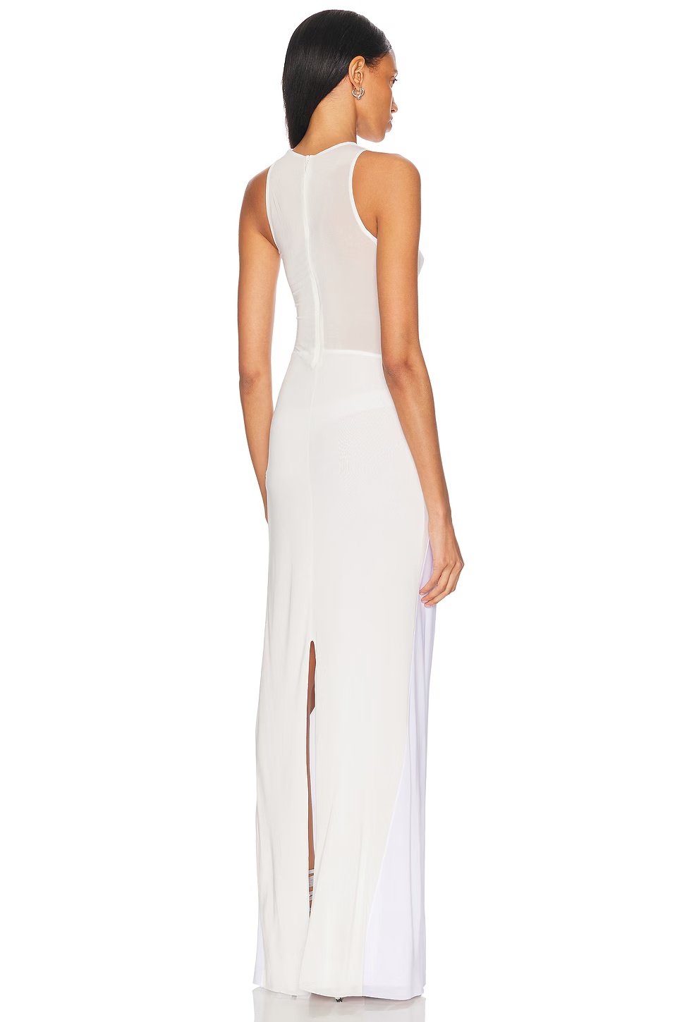 Long Dress Optic White & Ecru