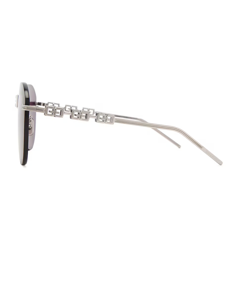 Aviator Sunglasses Palladium & Crystal