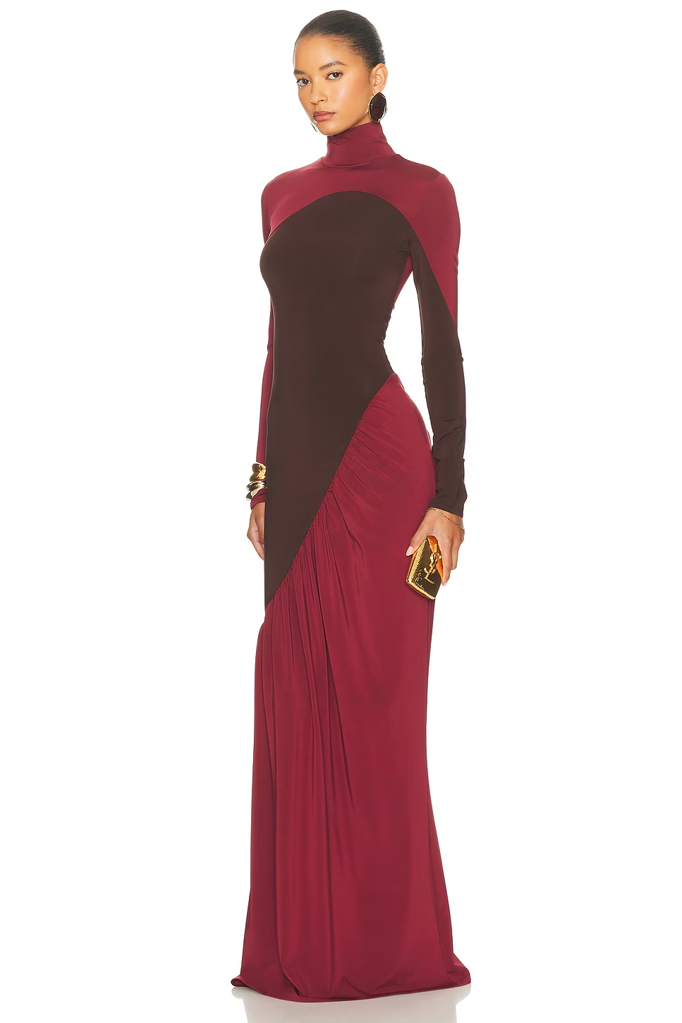 The Abstraction Color Blocked Jersey Dress Coffee Bean & Currant 3 The Abstraction Color Blocked Jersey Dress Coffee Bean & Currant