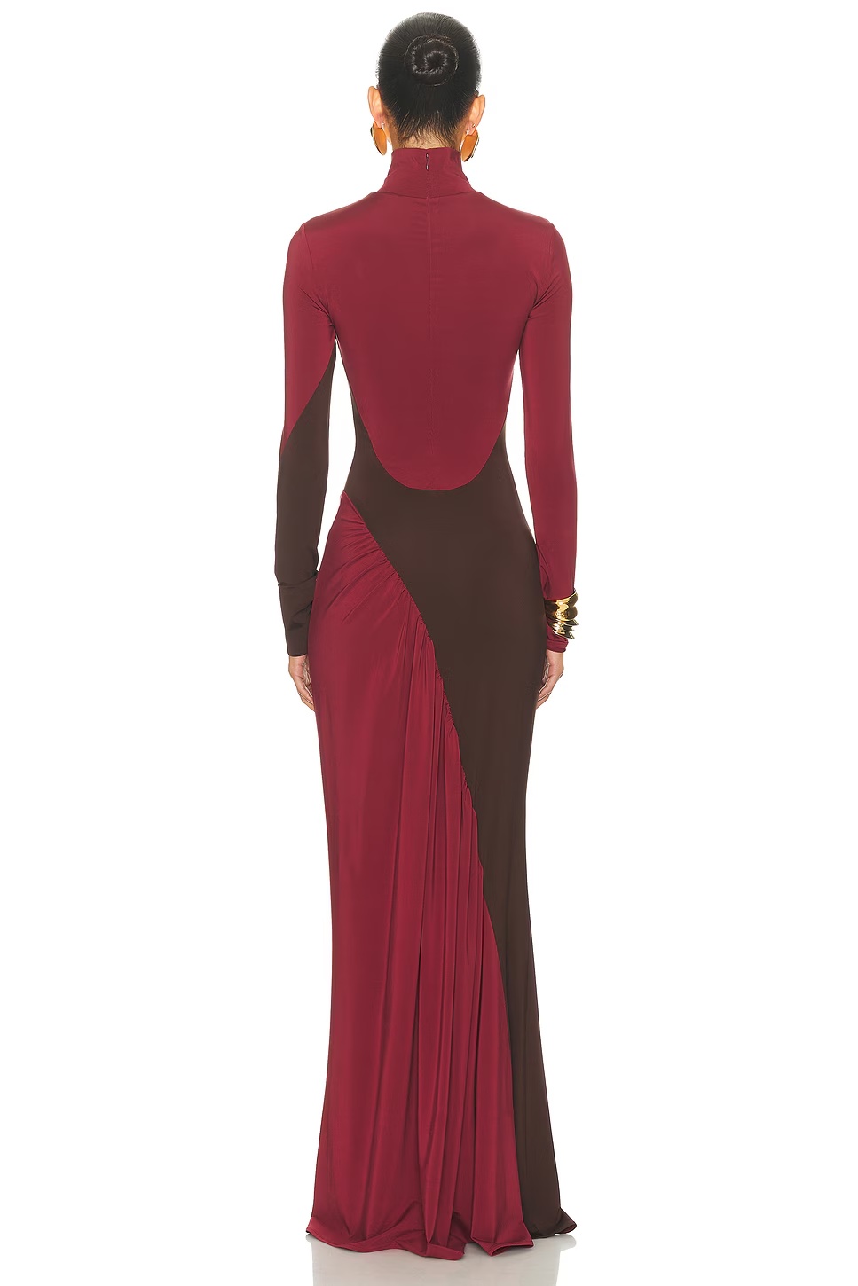 The Abstraction Color Blocked Jersey Dress Coffee Bean & Currant 4 The Abstraction Color Blocked Jersey Dress Coffee Bean & Currant