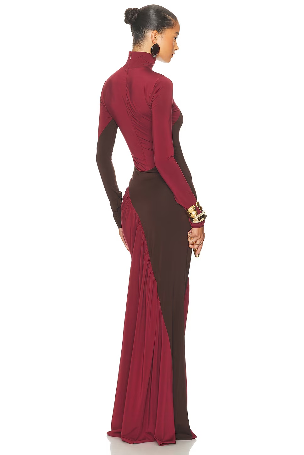 The Abstraction Color Blocked Jersey Dress Coffee Bean & Currant 5 The Abstraction Color Blocked Jersey Dress Coffee Bean & Currant