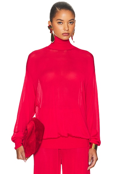 Madeira Turtleneck Red