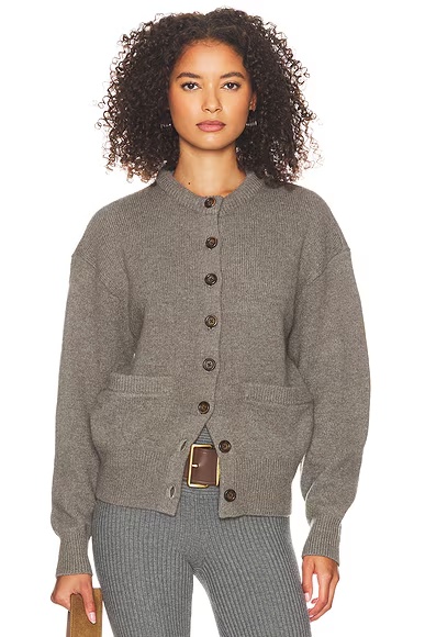 Denali Cardigan Dark Marled Taupe