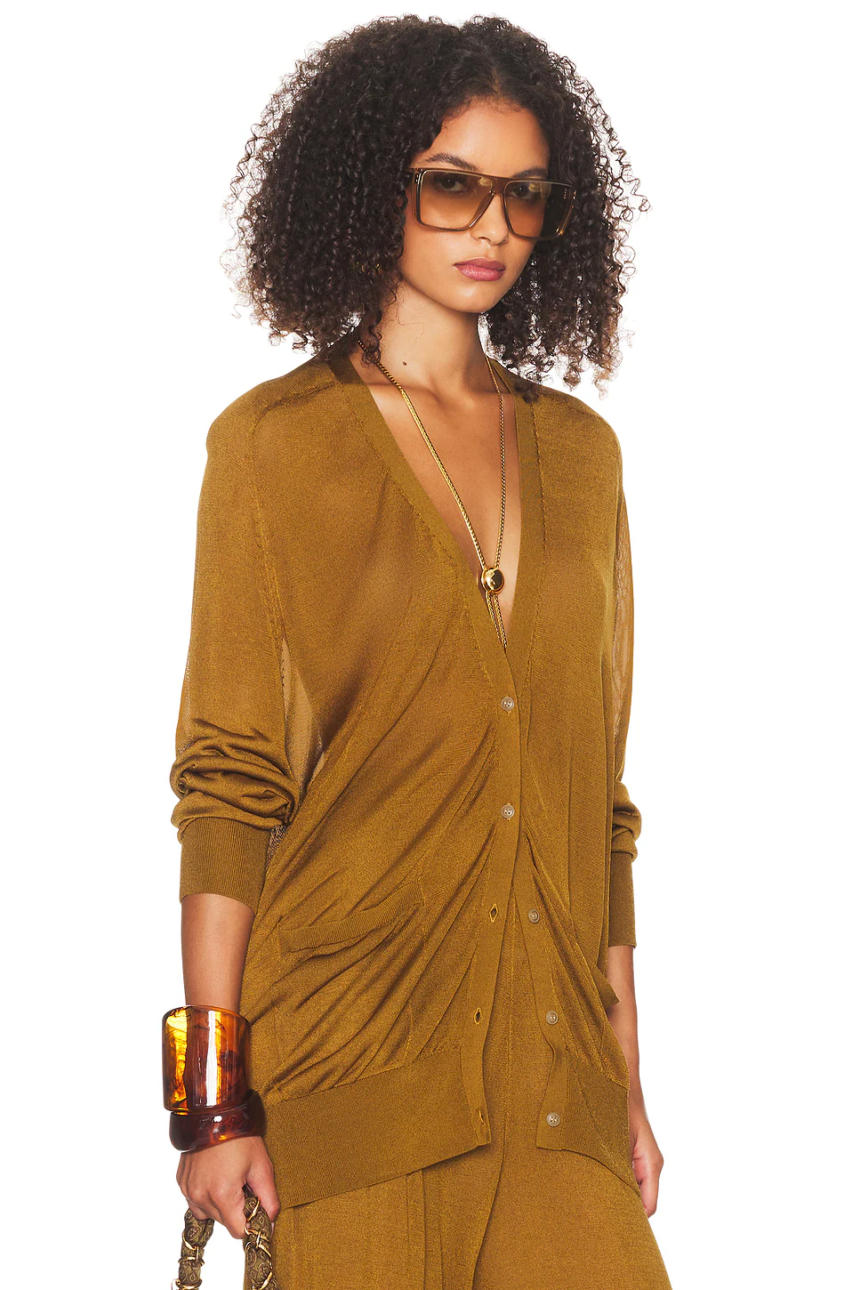 Arlena Cardigan Olive Green