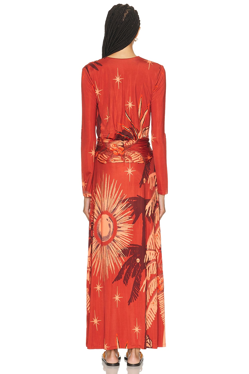 Marino Maxi Dress Red & Wine